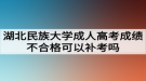 湖北民族大学成人高考成绩不合格可以补考吗