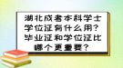 湖北成考本科学士学位证有什么用？毕业证和学位证比哪个更重要？