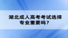 湖北成人高考考试选择专业重要吗？