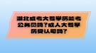 湖北成考大专学历能考公务员吗？成人大专学历受认可吗?