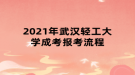 2021年武汉轻工大学成考报考流程