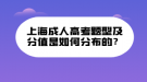 上海成人高考题型及分值是如何分布的？