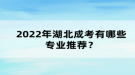 2022年湖北成考有哪些专业推荐？