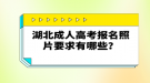 湖北成人高考报名照片要求有哪些？