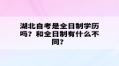 湖北自考本科是全日制学历吗？和全日制有什么不同？