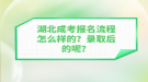 湖北成考报名流程怎么样的？录取后的呢？