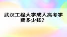 武汉工程大学成人高考学费多少钱？