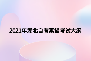 2021年湖北自考素描考试大纲